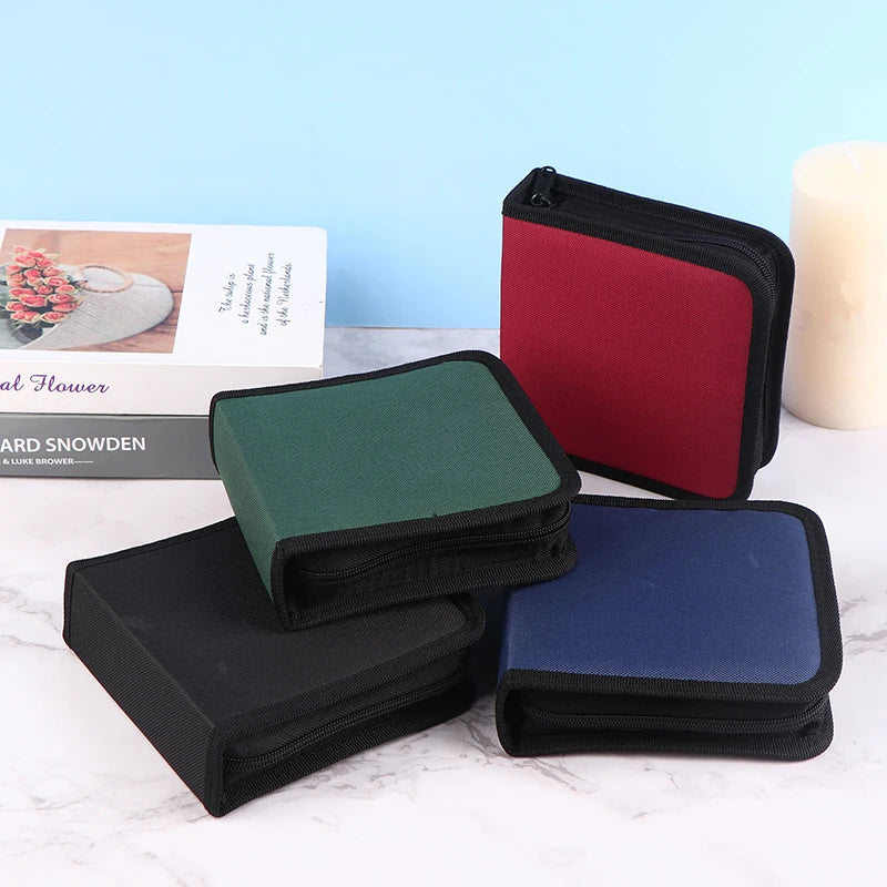 40Tablets CD DVD Discs Oxford Handbags Storage Case Organizer Booklet Qme