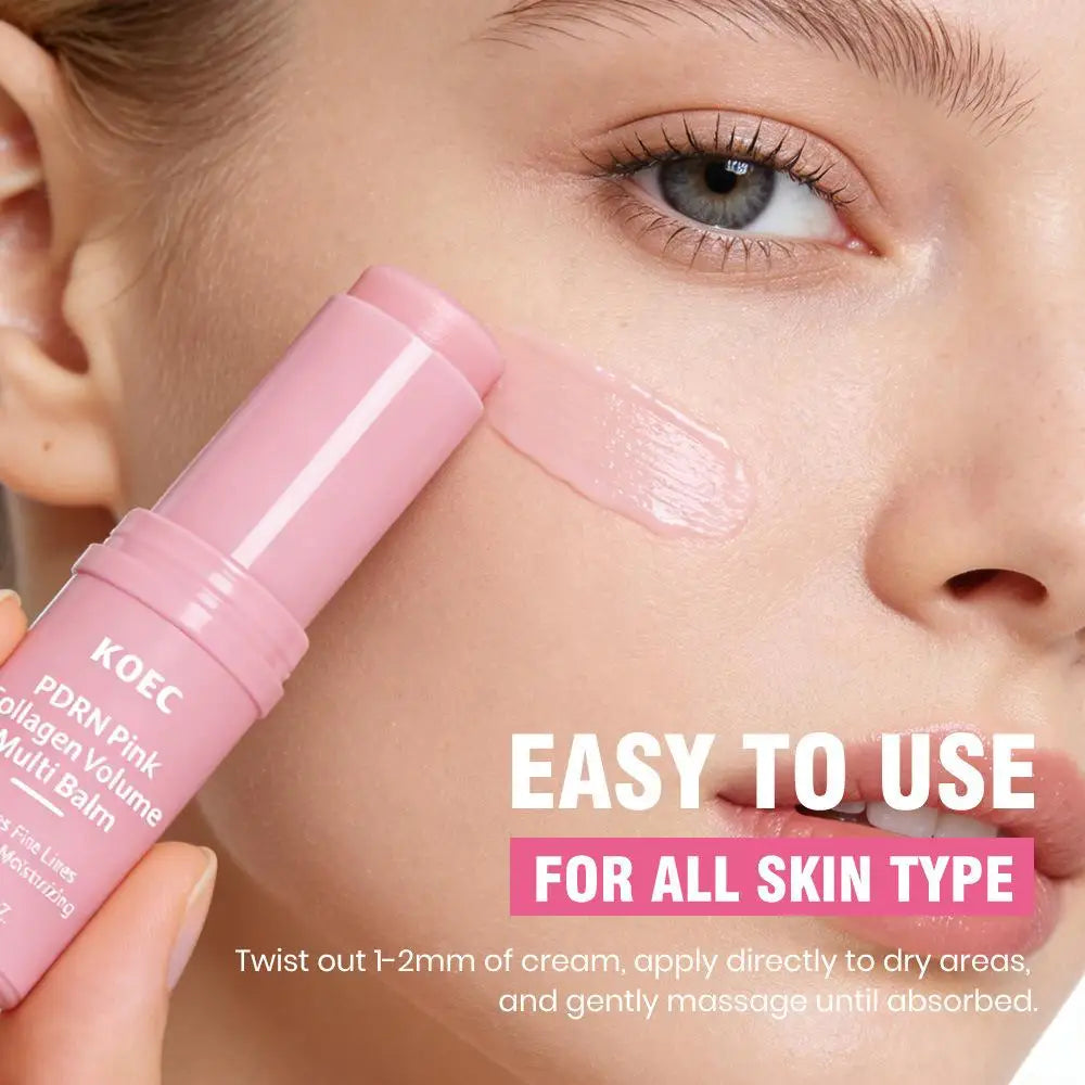 Wrinkle Bounce Moisturizing Multi Balm Face PDRN Pink Collagen Volume Qme