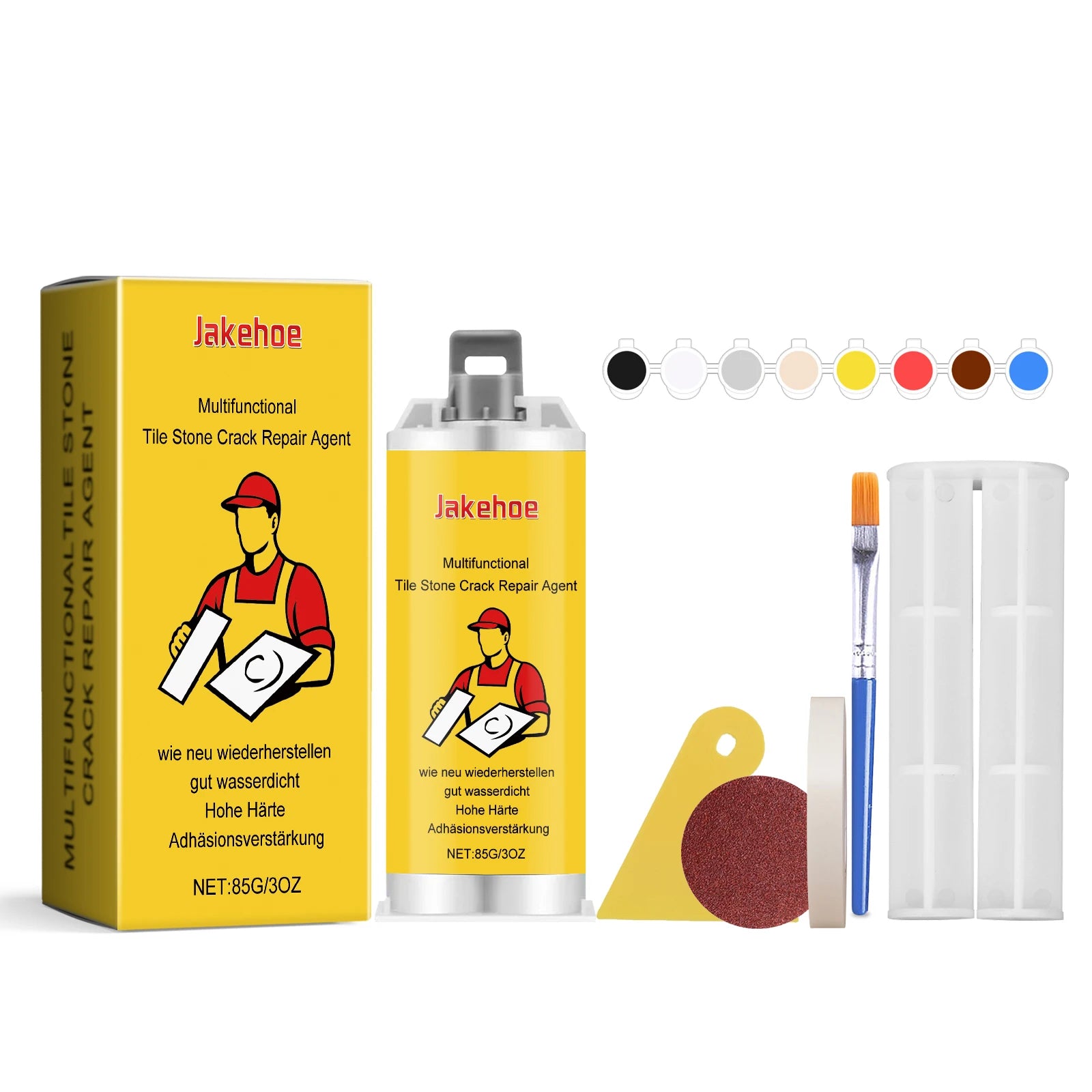 Tile Stone Crack Repair Agent Quickly Repair Ceramic Tiles Crack Restore Tile Integrity Waterproof Durable Ceramic Tile Care Set Qme 1set Boxed