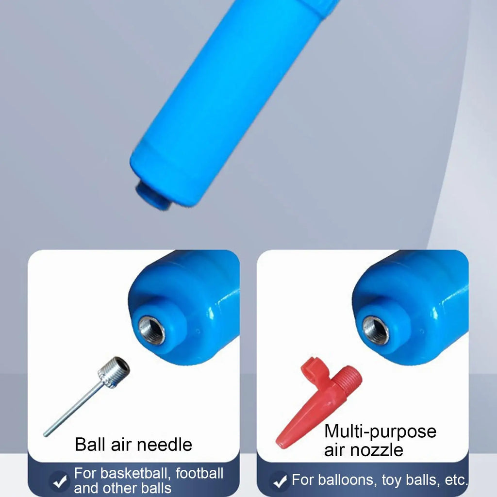 Air Pump Portable Sports Ball Hand Pump Manual Air Pump Fashionable Hand Air Pump with Needle for Volleyball Soccer Basketball Qme