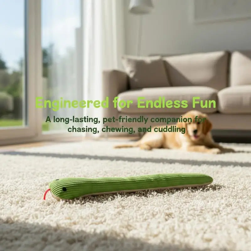Dog Toy Snake Interactive Crinkle Sound Cat Kick Pet Indoor Kitten Qme