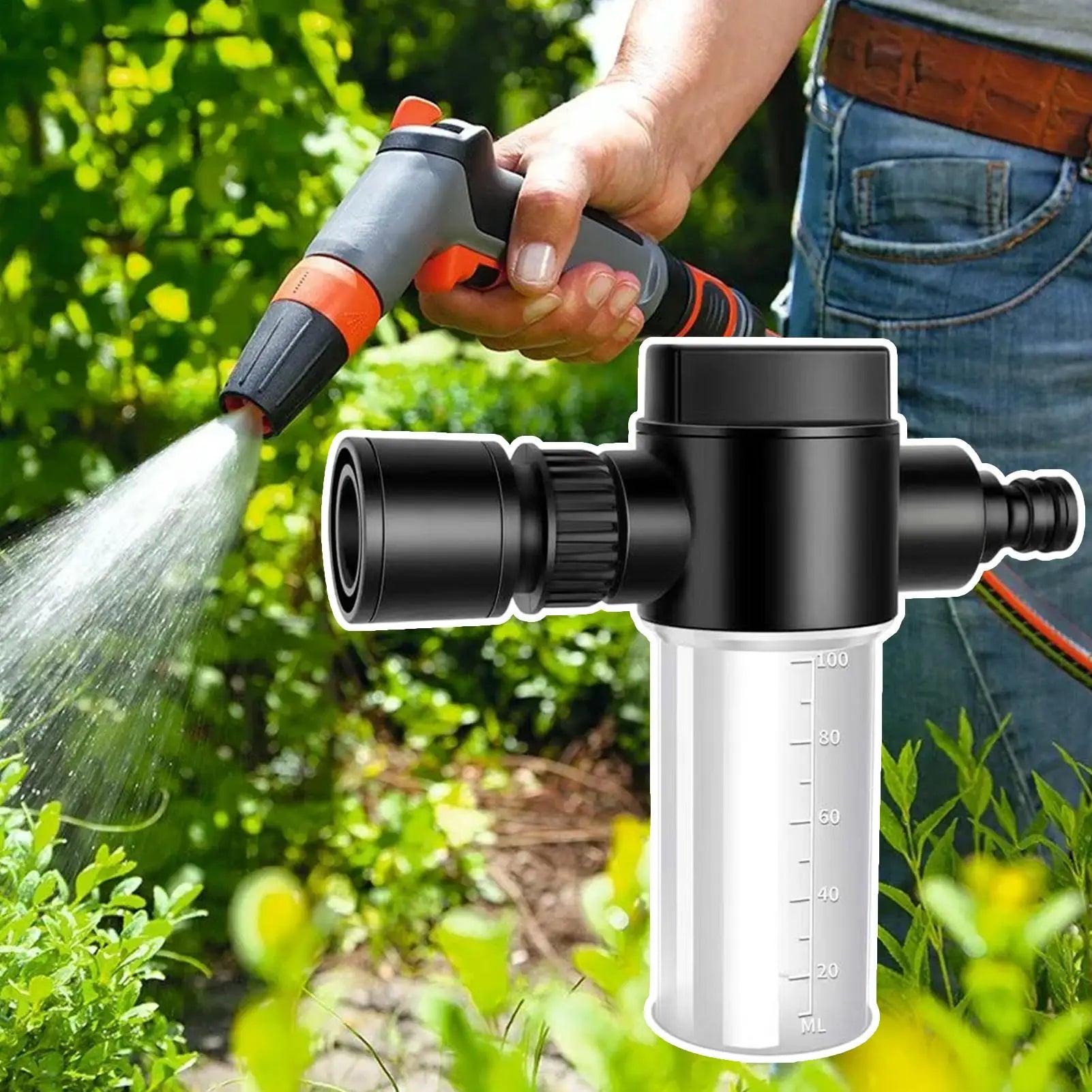 NEW Foam Sprayer for Water Hose 100ml Gardening Foam Hose Sprayer Adjustable Sprinkler with Scale Gardening Accessories Qme