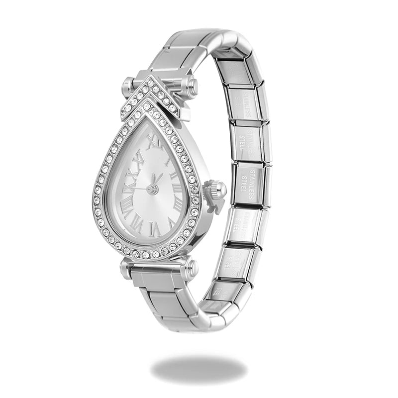 2026 Y2K Printed Pattern Dial Women's Stainless Steel Simple Square Watch Bracelet For Party Friend Wife Birthday Jewelry Gifts Qme S 28