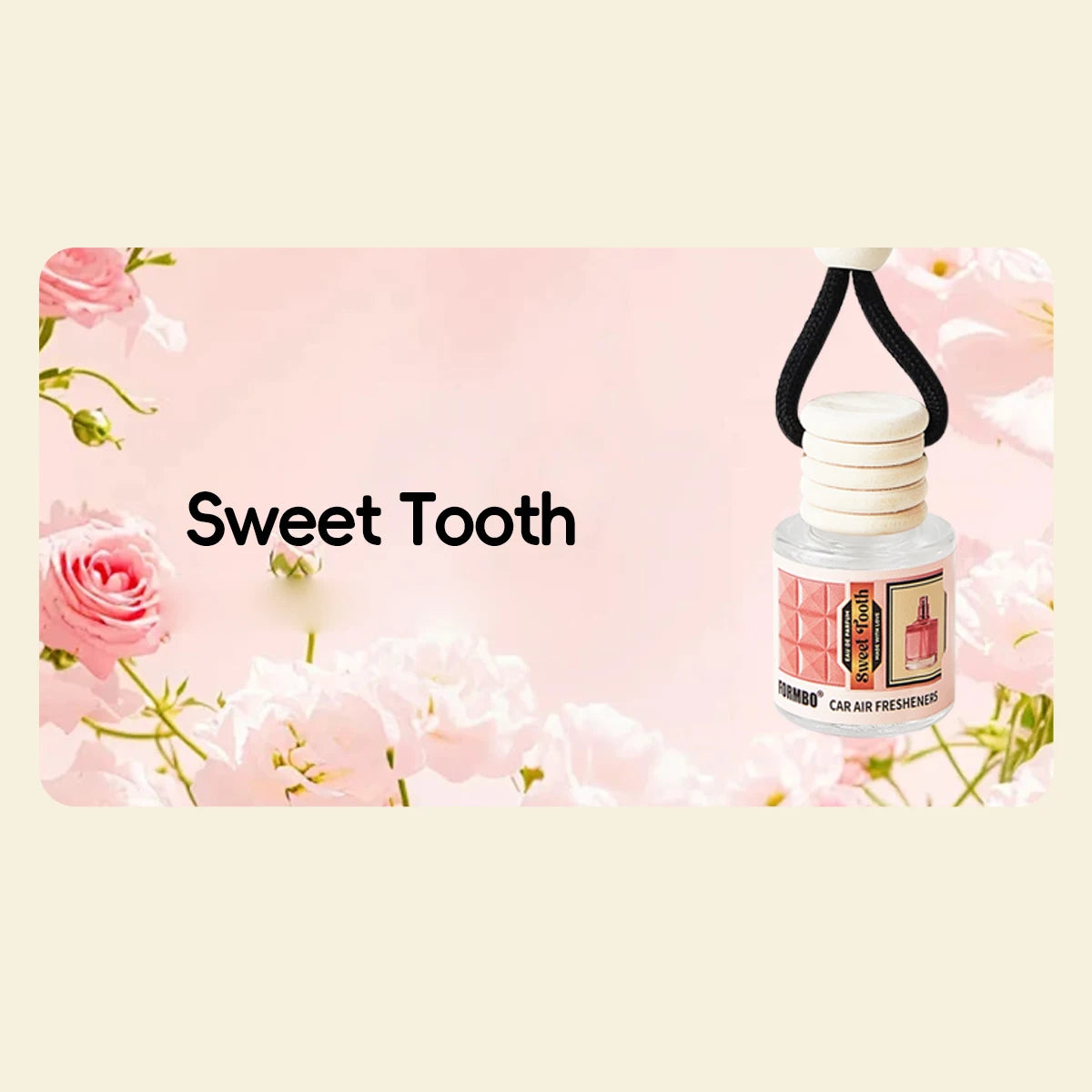 Car Fragrance Interior Accessories Fresh Clean Scent Long-lasting Qme Sweet Tooth