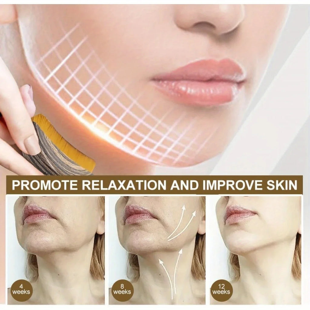 Lymphatic Contour Face Body Brush Massager Dry Brushing Chin&jawline Qme