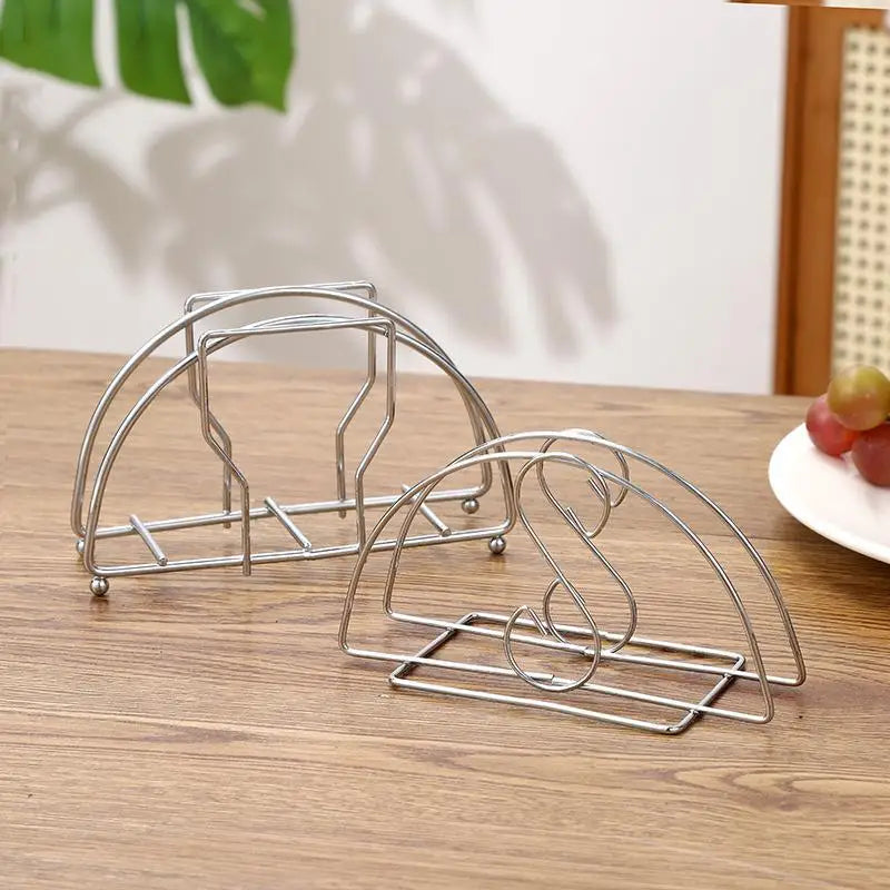 Metal Iron Napkin Holder Paper Drawer Storage Bracket Organizer Qme