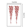 1P Red Peony Flower Temporary Tattoo Sticker, Waterproof and Sweatproof, Fake Tattoo, Hand-painted Art Flower Pattern. Qme CC-336