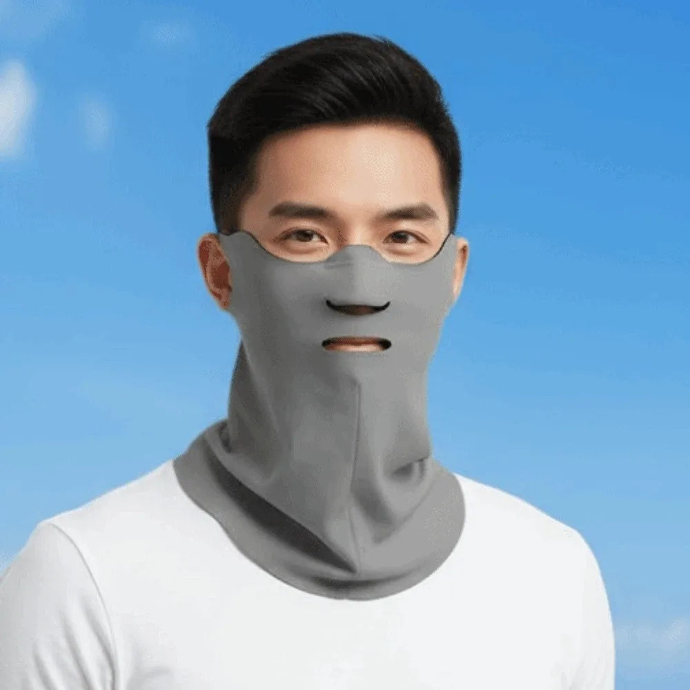 Cycling Nylon Neck Sunscreen Mask Elastic Polyester Face Sun Qme