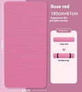 Non-slip Athletic Yoga Mat Home Training Pilates Gymnastics Qme Rose red