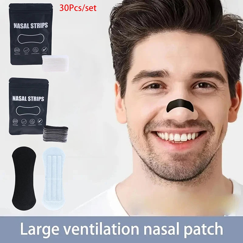 Better Breathing Nose Strips Anti Snoring Breathe Well Nasal Black Qme
