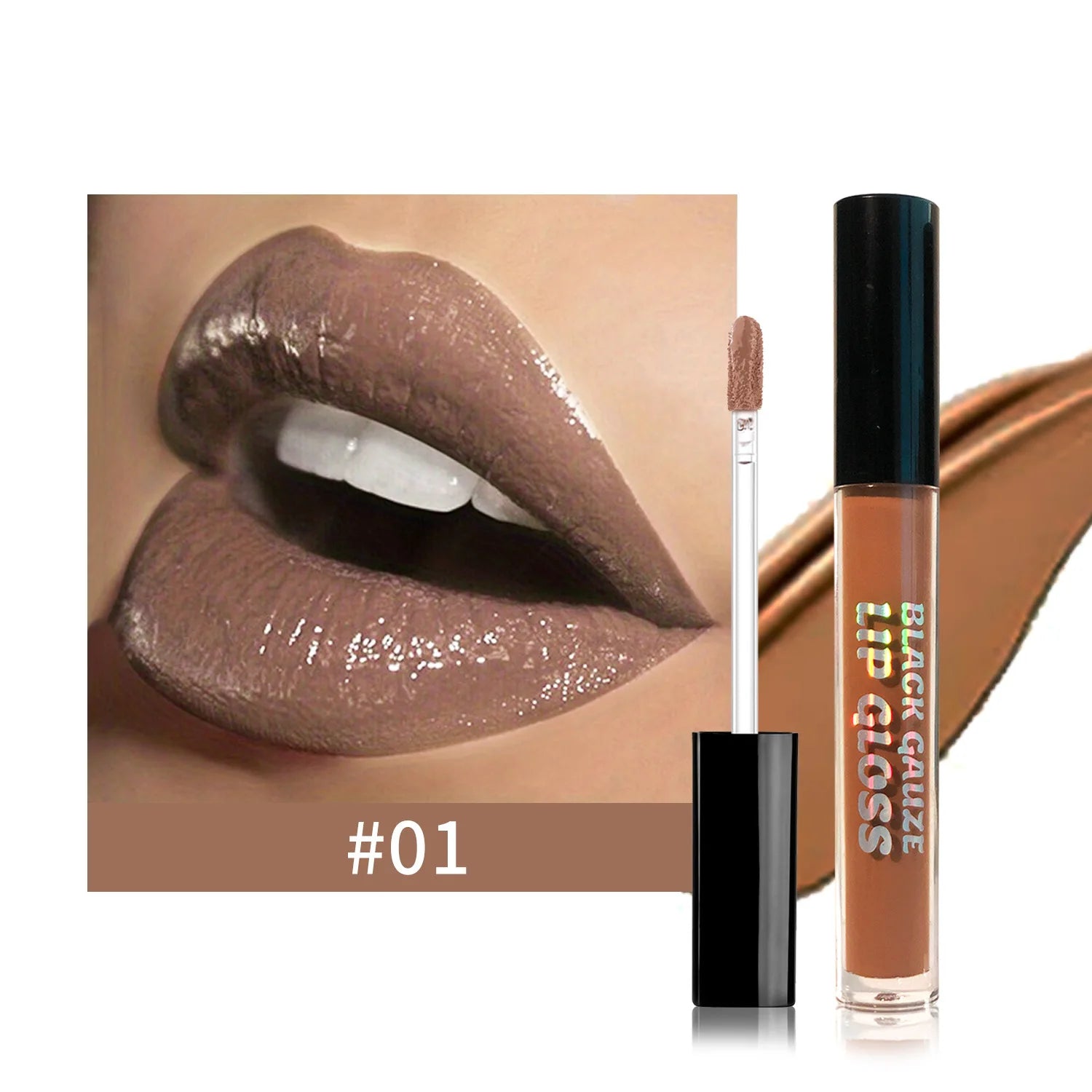 Matte Liquid Lipstick 3 Colors Waterproof Long-lasting Non-sticky Qme 01 brown
