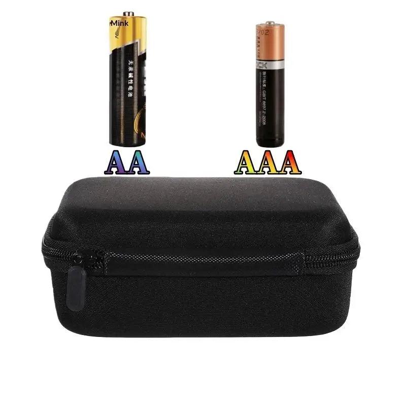 Handheld Portable Bag Hard Battery Organizer Storage Box Carrying Qme