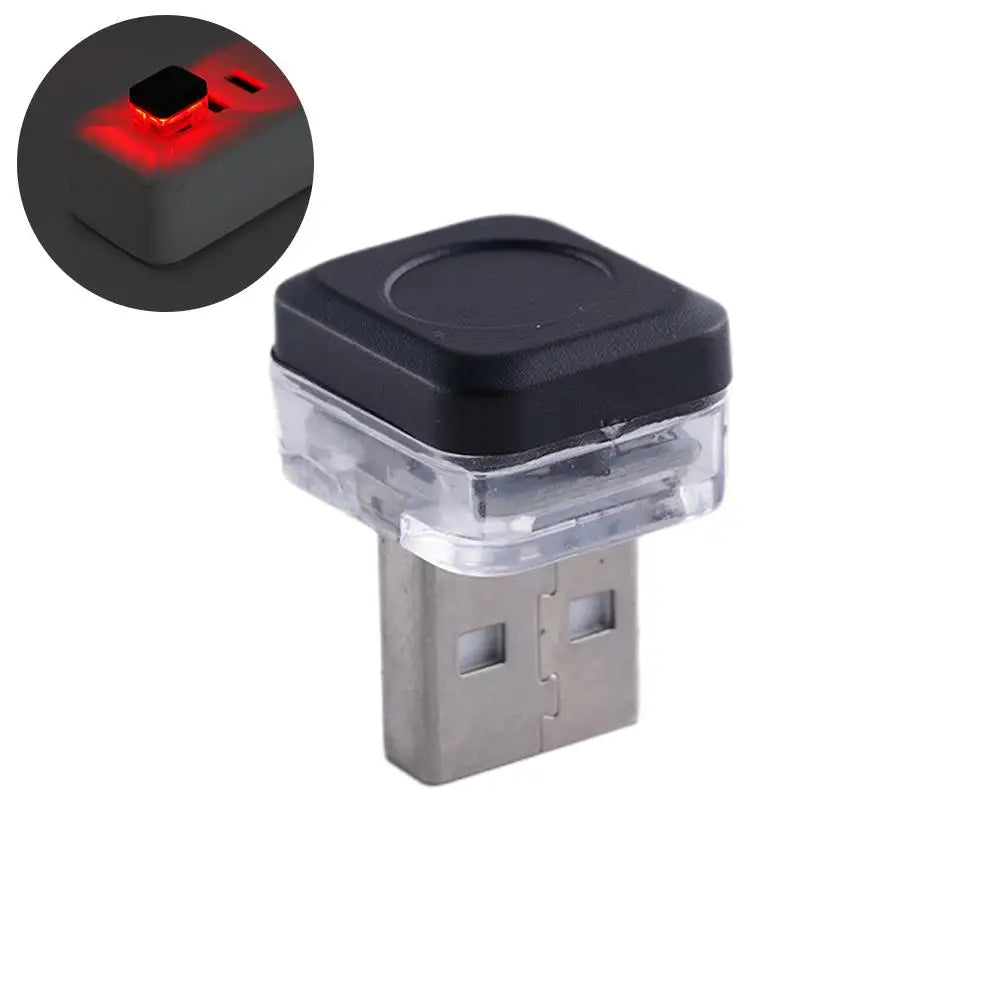 New Universal USB Car Interior Ambient Atmosphere Light LED Signal Lights Auto Reading Lamp Decorations Car Interior Accessories Qme B