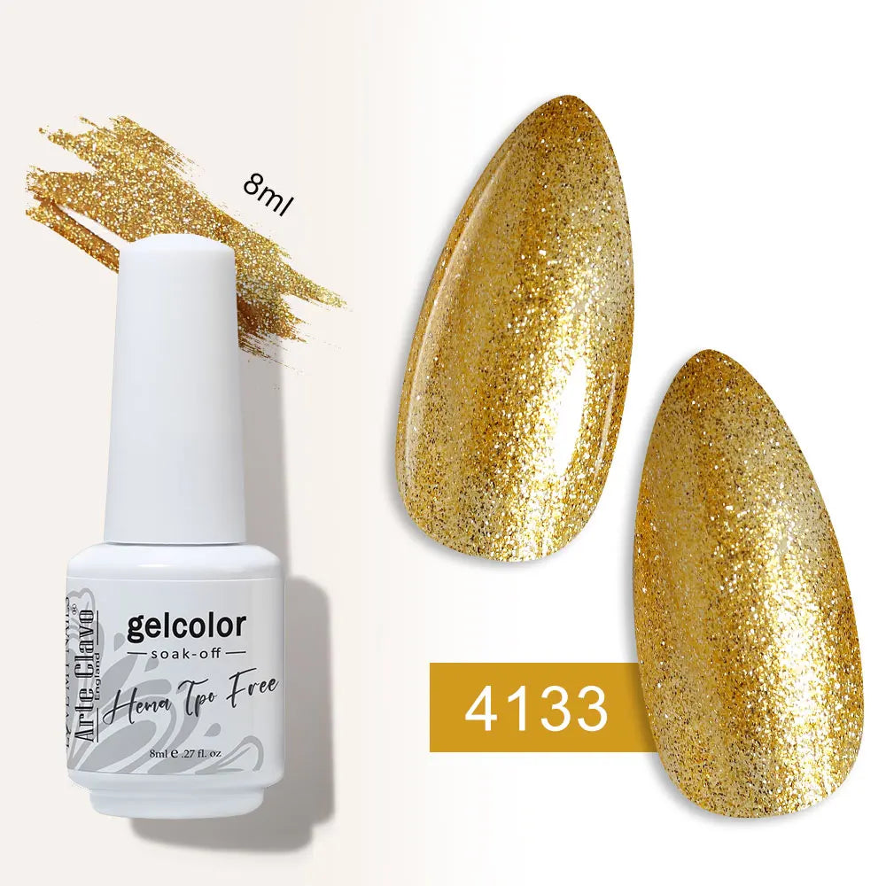 Arte Clavo Semi-permanent Gel Nail Varnish 180 Colors Semipermanent