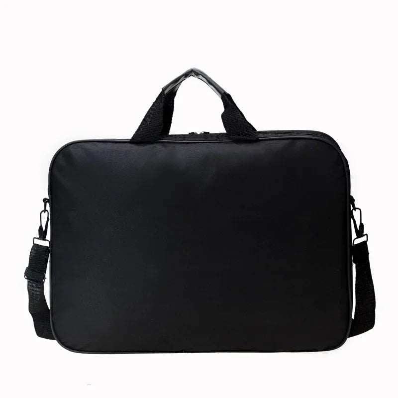 15.6 Inch 17 In Laptop Bag Business Portable Nylon Computer Handbags Laptop Shoulder Handbag Zipper Shoulder Simple Style Qme