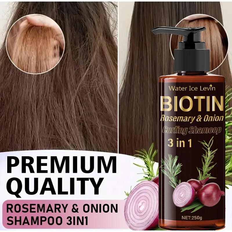 Onion Rosemary Natural Shampoo Moisturize Hair Add Shine Gently Qme