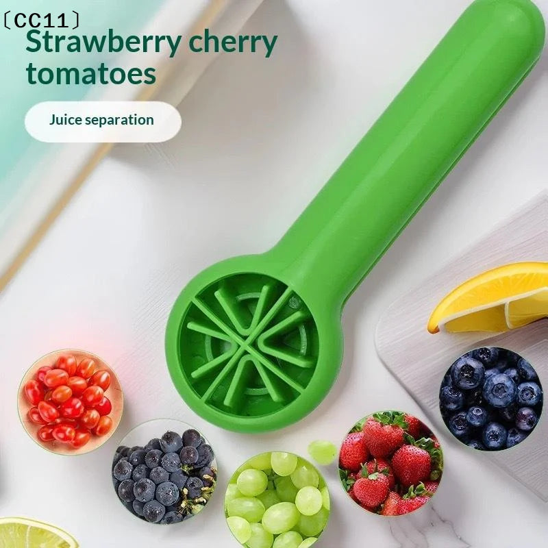 Food Grade Plastic Grape Slicer Safe Blade Design Easy Grip Handle Qme