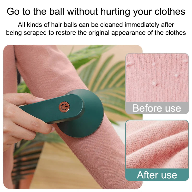 Electric Lint Remover Rechargeable for Clothing Fuzz Remover Sweater Shaver Coat Hair Ball Trimmer Plush Clothing Razor Remover Qme