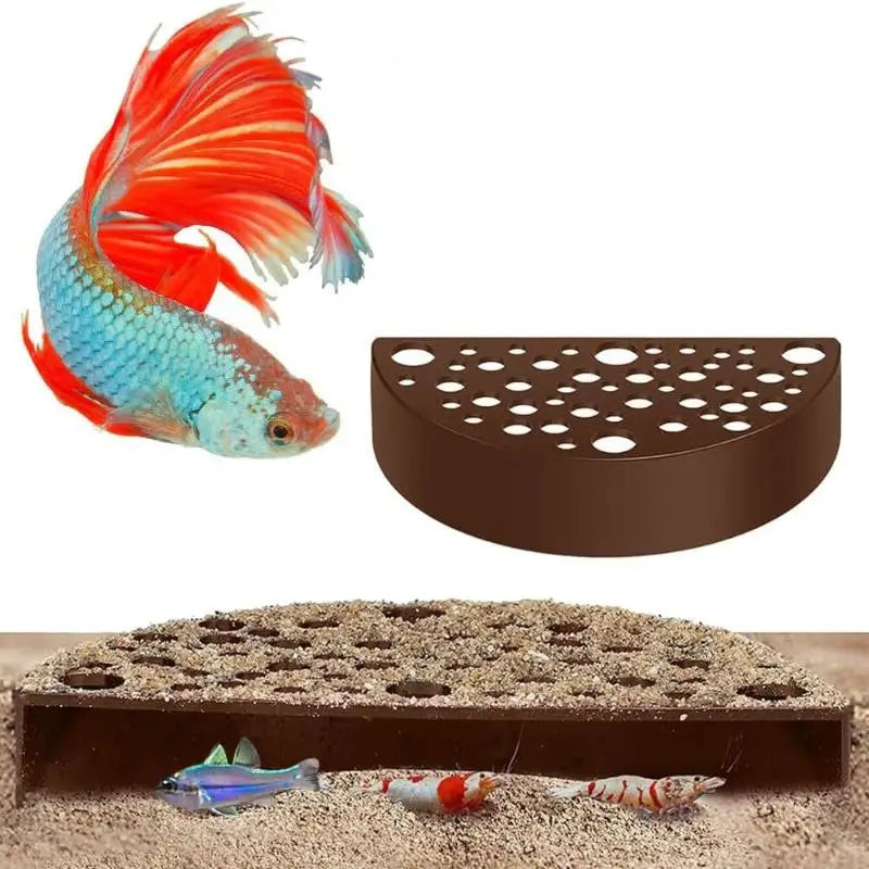 Aquarium Hidden Cave Shelter For Small Fish And Breeding Rest Play Underground Cave Fish Tank Landscape Decoration Qme A7