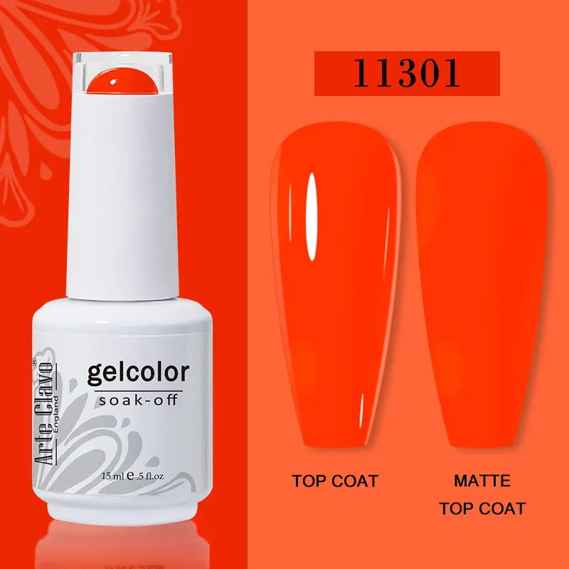 Arte Clavo15ml Gel Nail Polish Burgundy Red Brown Chocolate Art Soak