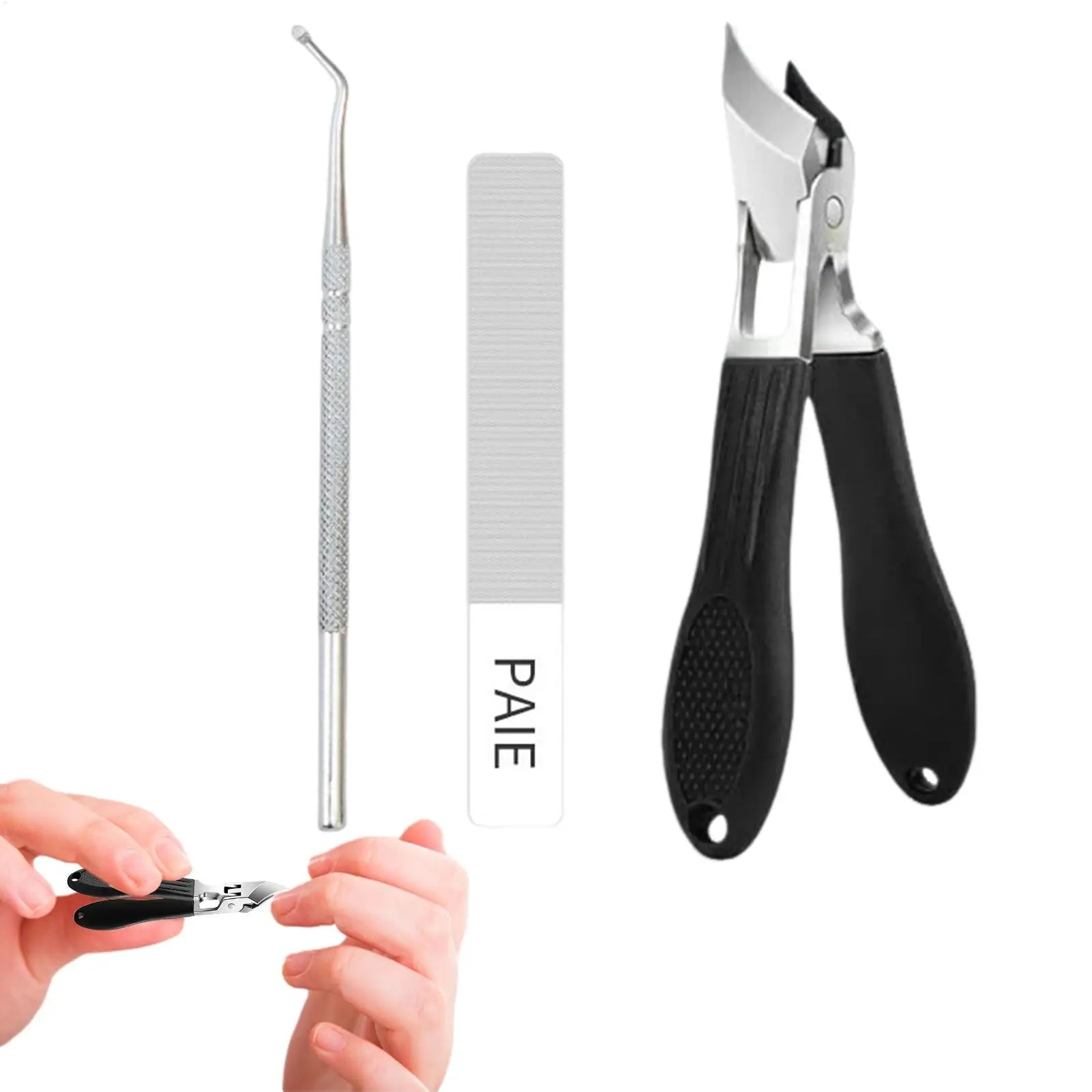 Oblique Nail Cutter Slanted Toenail Scissors Anti-splash Wide Jaw Qme