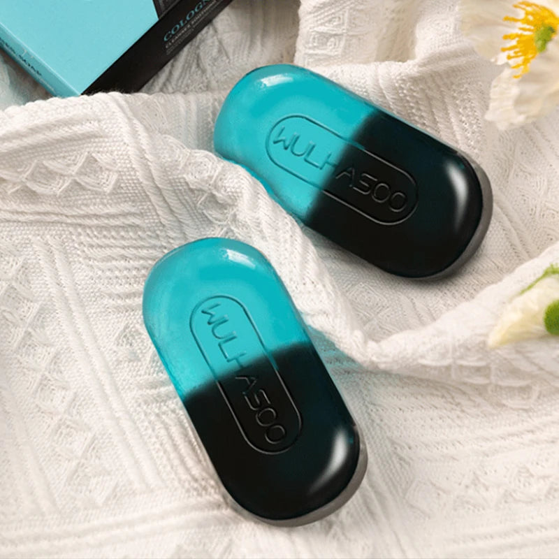 Two-tone Cologne Perfumed Handmade Essential Oil Soap Long-lasting Qme