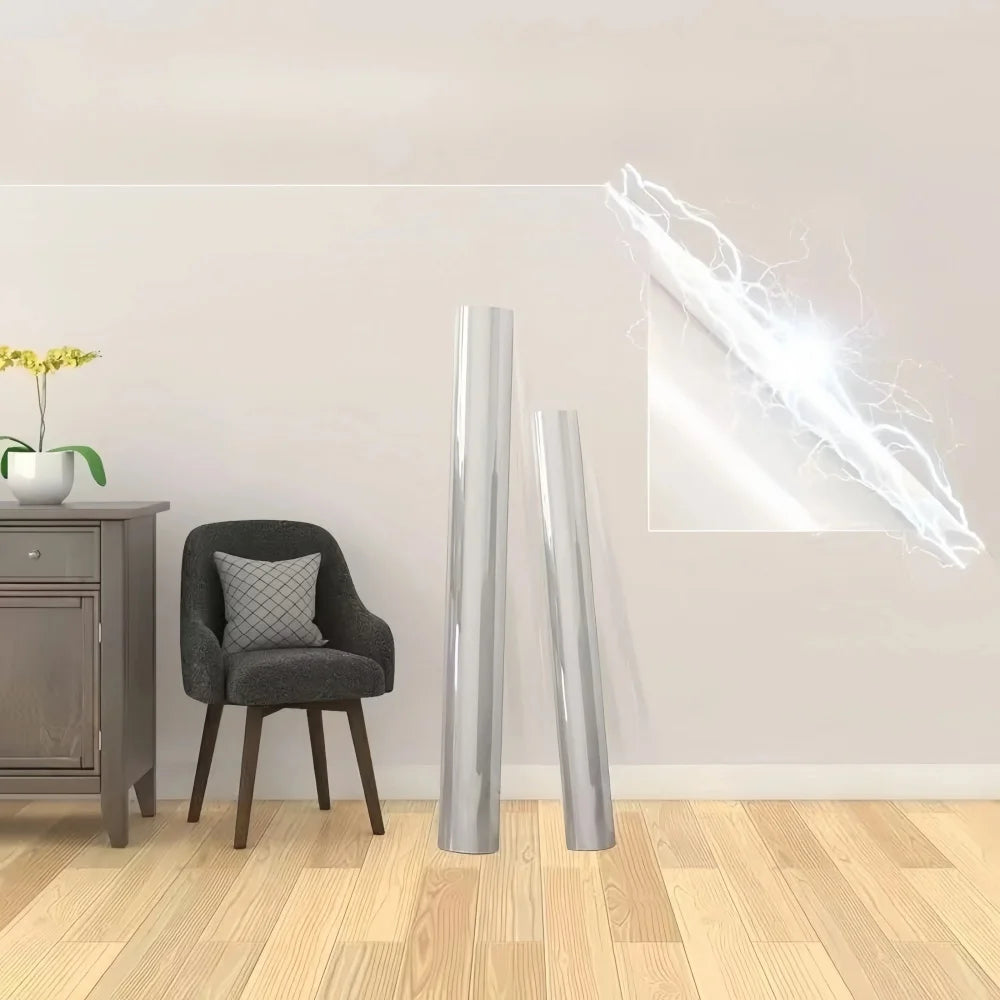 2/3/5/10M Electrostatic Wall Protective Film Clear Absorption Wall Protector Static Cling Stickers For Kitchen Home Office Decor Qme