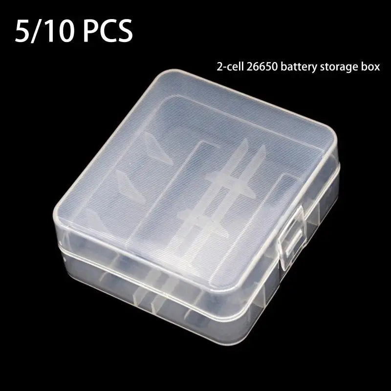 26650 Battery Storage Box 2X Slot Plastic Durable Case Holder Safe Qme