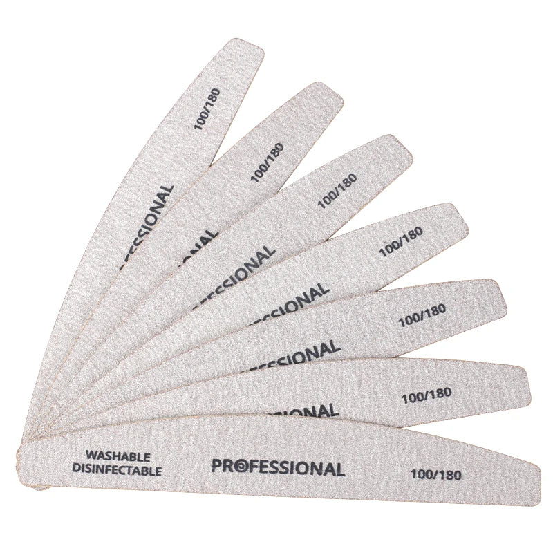 Wood Sandpaper Nail File 180 240 Professional Emery Board Manicure Qme 100 180
