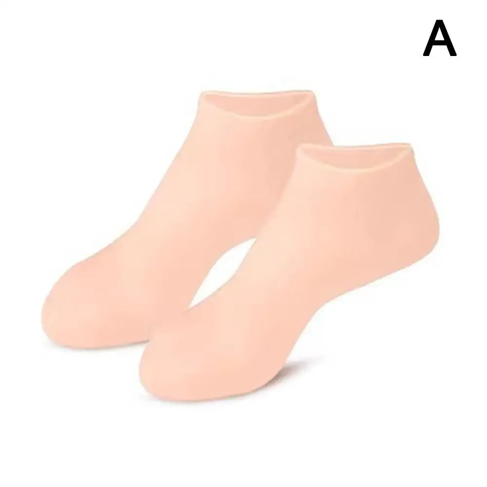Moisturizing Socks Exfoliating Gel Heel Preventing Dryness Cracked Qme Naturel foot socks