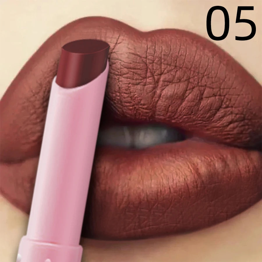 15 Cigarette Velvet Matte Waterproof Lipstick Long-lasting Lip Gloss Qme 05