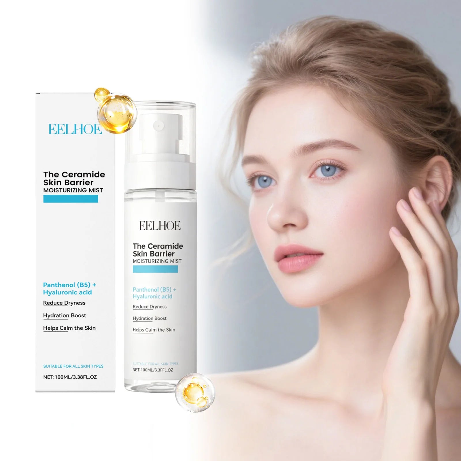 Hyaluronic Acid Hydrating Face Mist Oil Control Minimizes Pores Tightens Skin Soothes Lifting Brightening Refreshing Toner Spray Qme