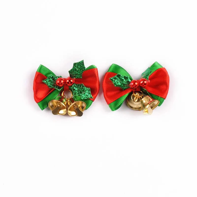 85-36mm Bow Shape Christmas Style Appliques For Clothing Hat Home Decorative Accessories Personalized Holiday Supplies cp3829 Qme 5pcs 48x39mm