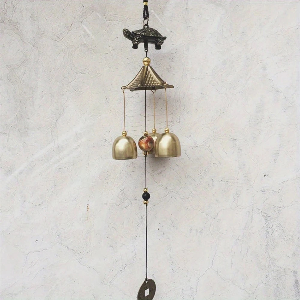 Turtle Wind Chime Pendant Festival Gift Home Courtyard Outdoor Music Pendant Qme wind chime
