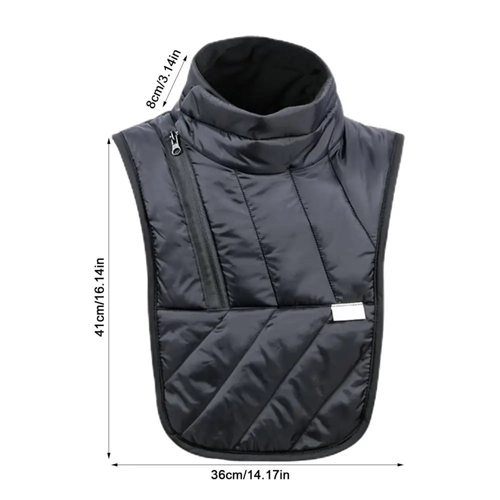 Motorcycle Neck Guard Black Windproof Neck Warmer Thermal Neck Guard Heated for Winter Outdoor Activities Warm Winter Gear Qme long