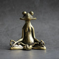 Retro Copperware Incense Socket Zen Frog Ornaments Solid Pure Copper Frog Tea Pet Incense Holder Ornaments Qme Default Title