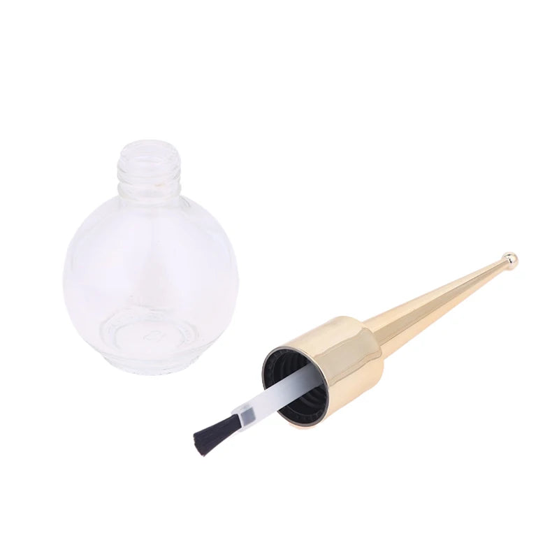 Nail Polish Bottle Gel Empty Brush Glass Container Art Qme