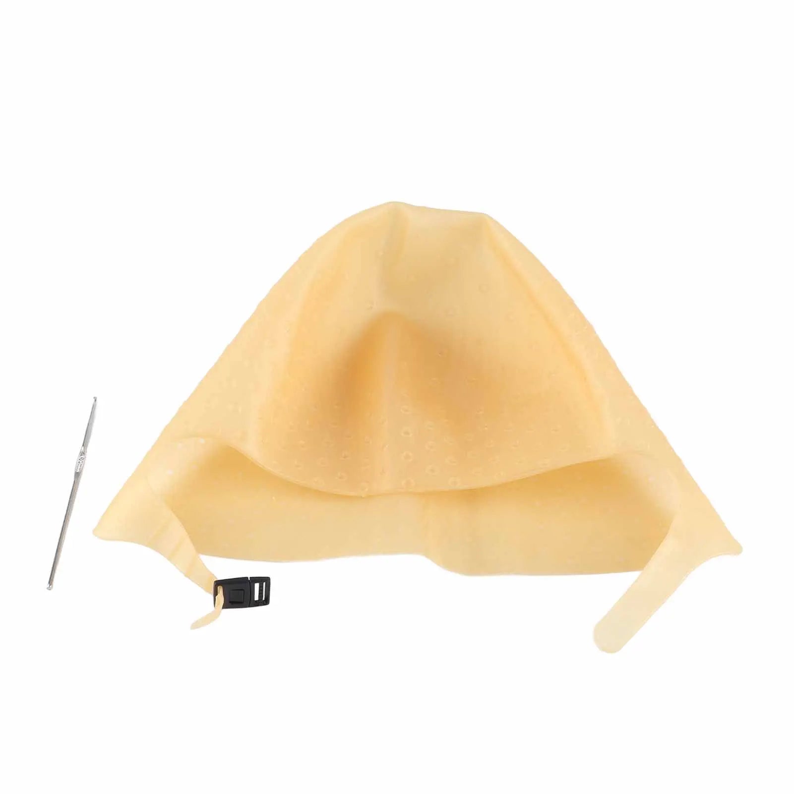 Hair Coloring Highlighting Hat Silicone Reusable DIY Hair Dyeing Hat Tool for Beauty Salon Hair Dyeing Hat Hairdressing Hat Tool Qme Gold