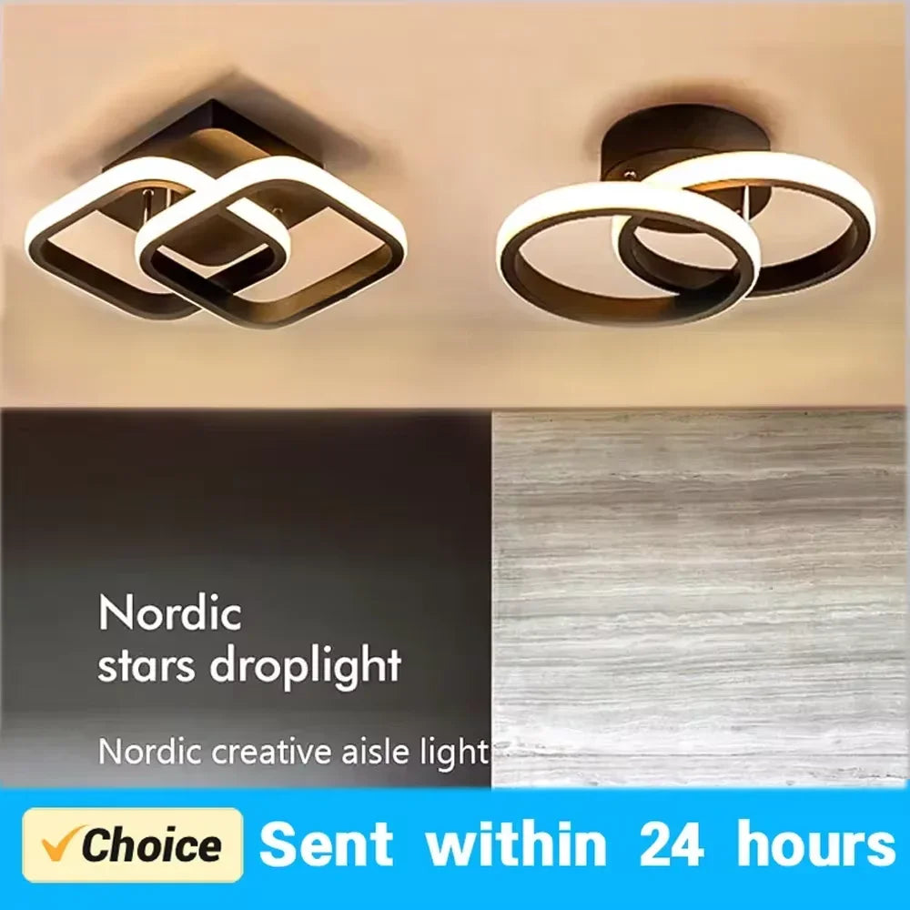 Nordic swallow-tailed Ceiling Light Modern Acrylic White Black Pendant lamp Interior Fancy Lights Decoration LED Lighting Qme