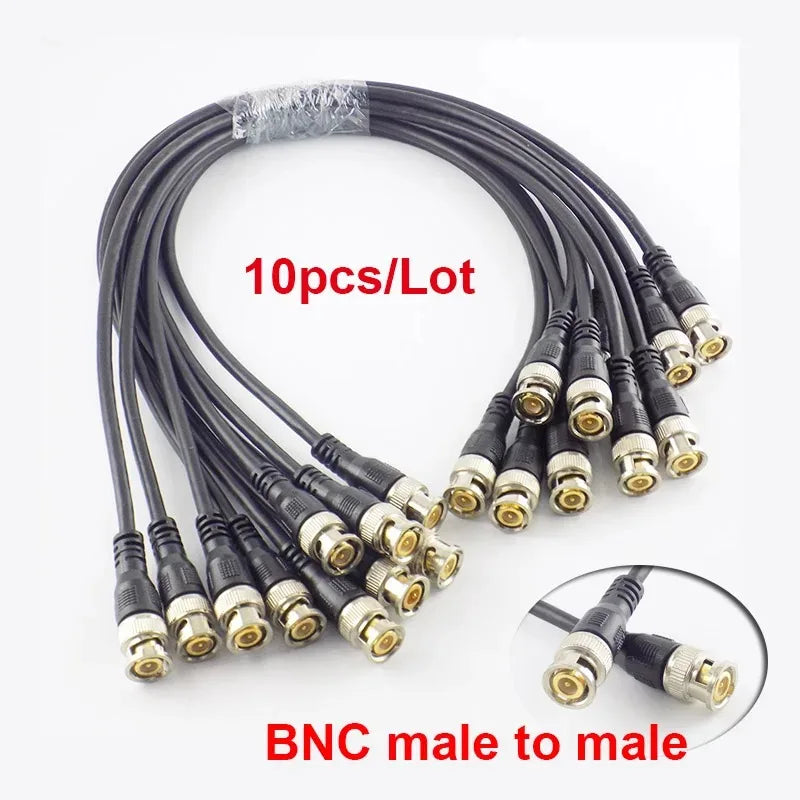 2PCS BNC Jumper Q9 Male to Male SDI Cable SYV-75-3-5 for Security Camera Video Signal Connection Qme