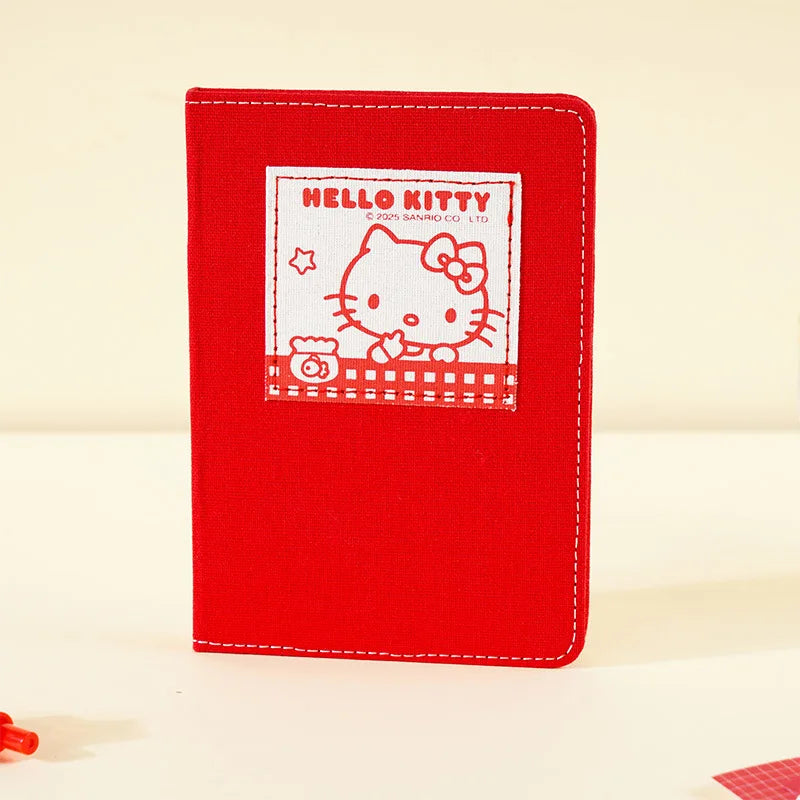 Hello Kitty New Fabric Notebook Stylish A6 Colorful Planner Cute Student Notebook Journal Qme 2