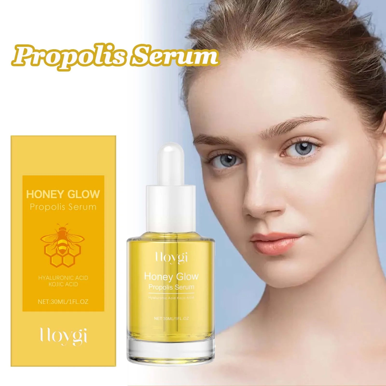 Propolis Facial Essence Improves Acne and Marks,Supports Moisturizing and Inflamed Skin Natural Organic Propolis Skin Care Serum Qme