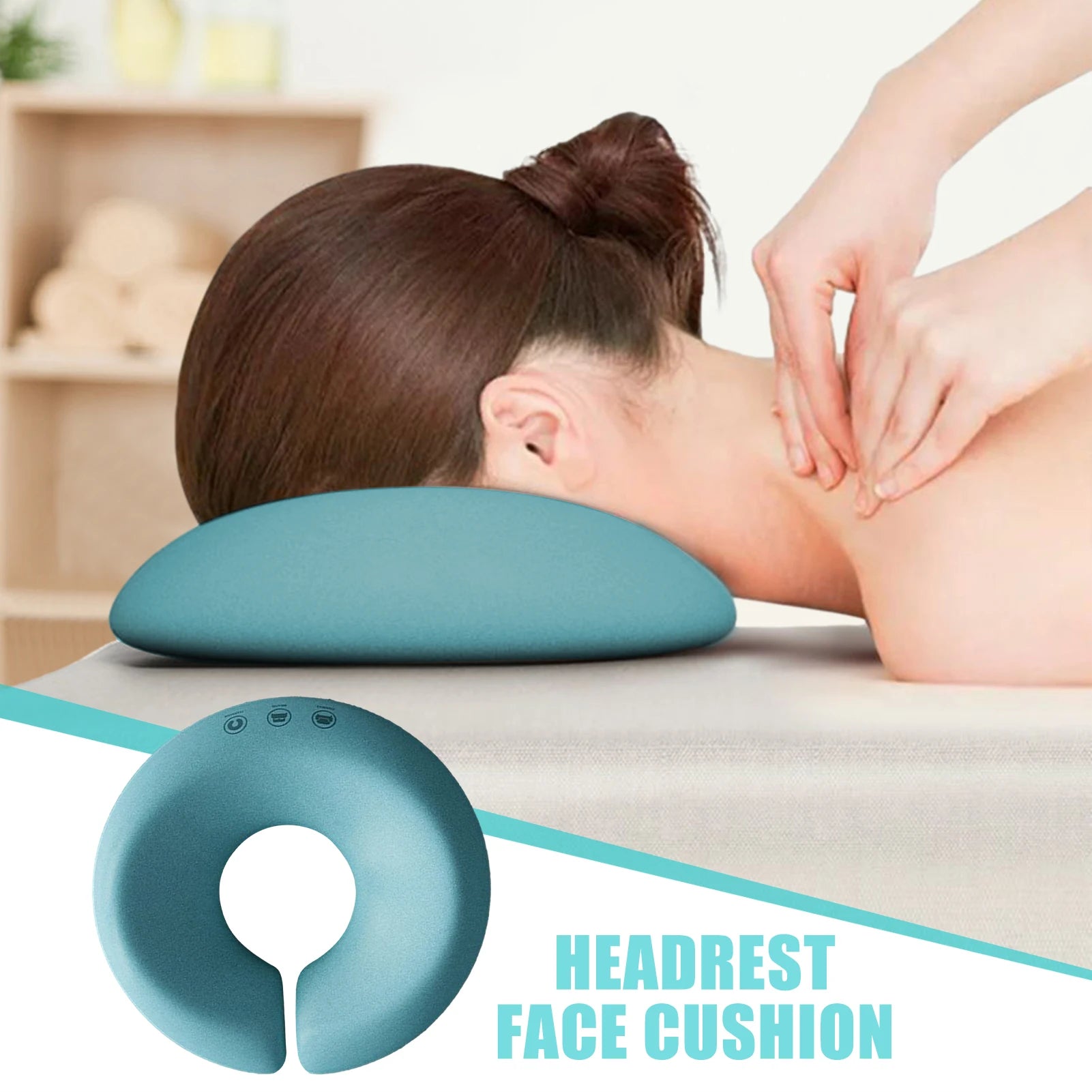 Face Down Pillow Spa Master Massage Table Universal Headrest Face Cushion Soft Spa Massage Table Chair Foam Face Pillow Qme