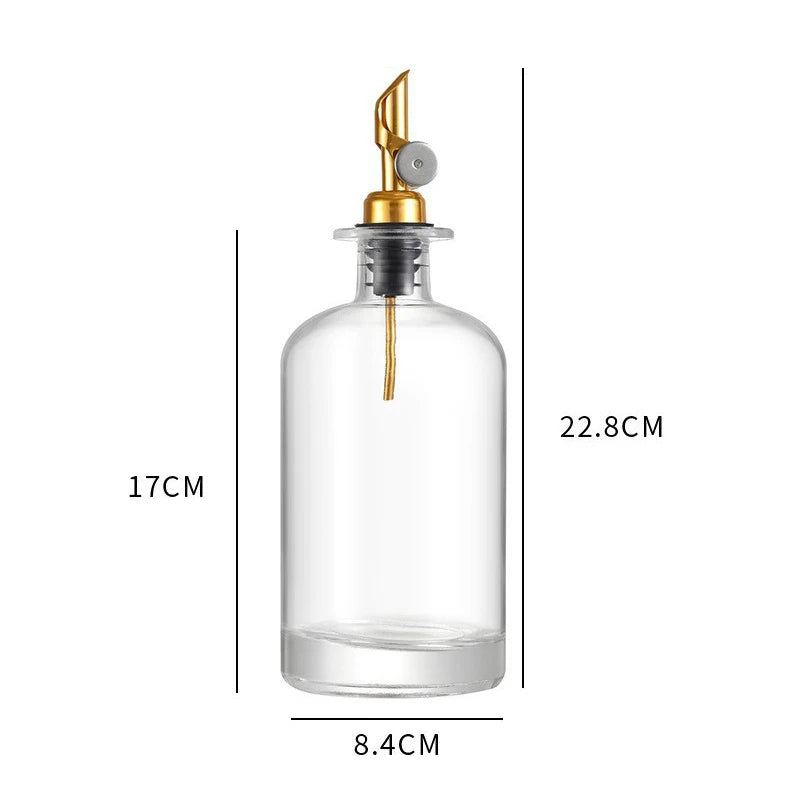 Glass Olive Oil Dispenser Bottle Seasoning Bottle Vinegar Bottle Condiment Container for Home Kitchen Stuff Kitchen Gadgets Qme 500ml