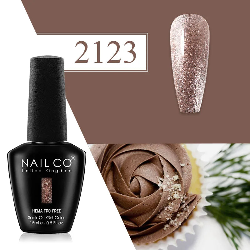 NAILCO Plum Gel Nail Polish Matte Coat Autumn Winter Semi Permanent