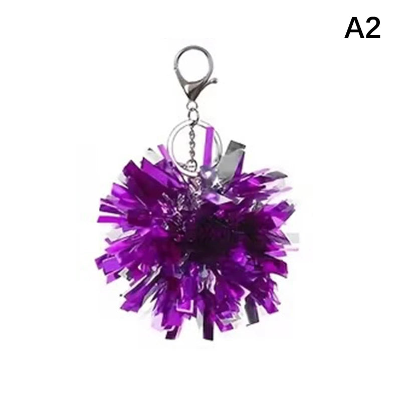 Colorful Cheer Pom Keychains Cheerleader Cheerleading Keyring Charm Qme Other A2