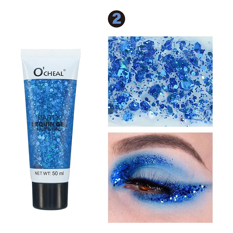 Party Sequin Gel Waterproof Sweat Proof Durable Shiny Creates Amazing Qme 2