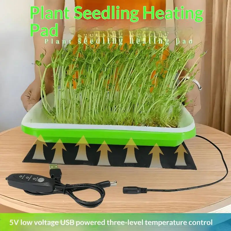 8 5 7 5W Plant Heat Mat PVC Leather Warming Indoor 35-55 USB Warm Qme