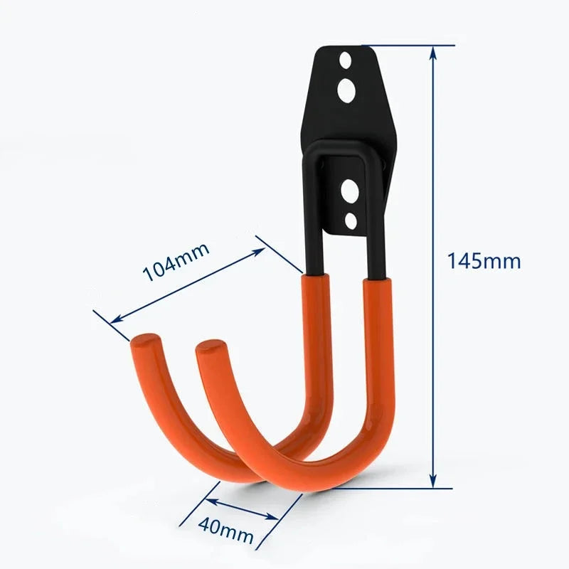 Heavy Duty Garage Hooks,Heavy-Duty Garage Hooks - Wall-Mounted Storage for Power Tools, Bulk Items & Bikes,Garage Organiza Qme Orange-2B