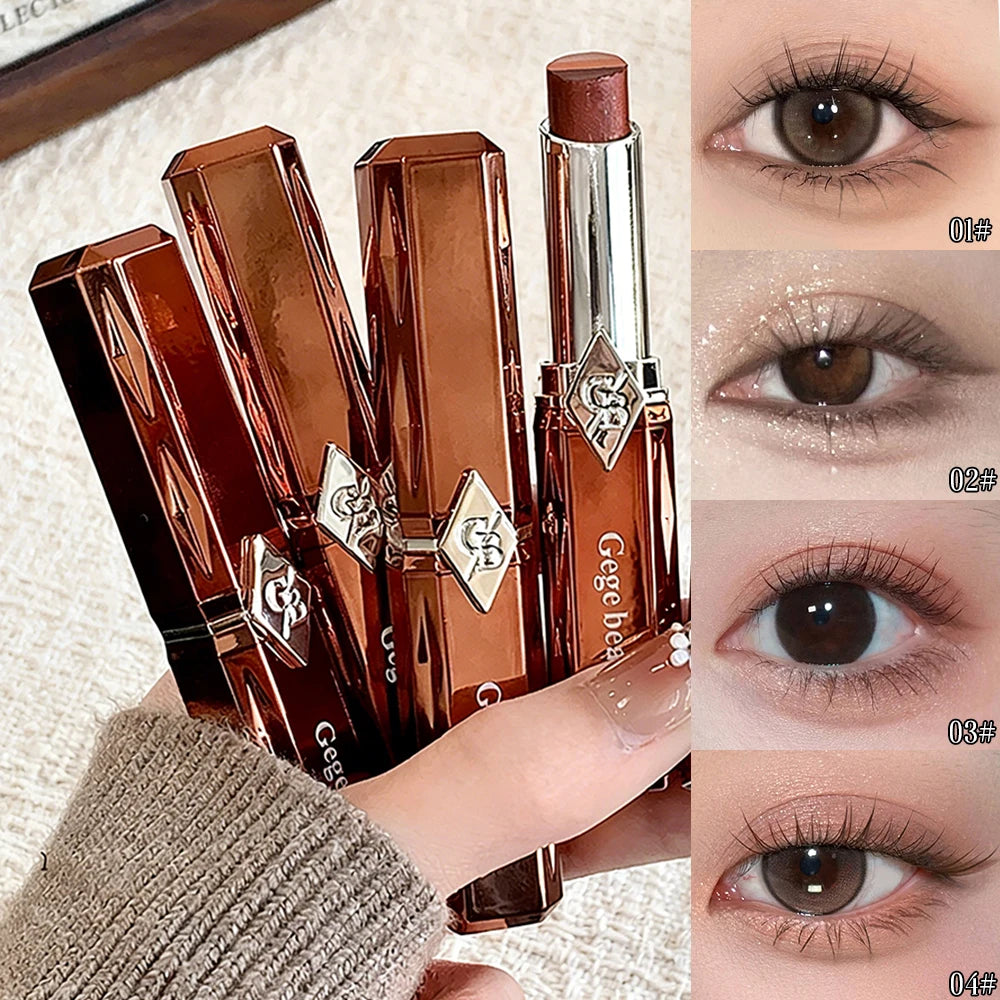 Three Gradient Pearlescent Eye Shadow Stick GEGE BEAR Qme